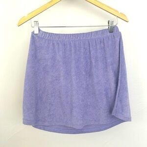 Purple towel skirt